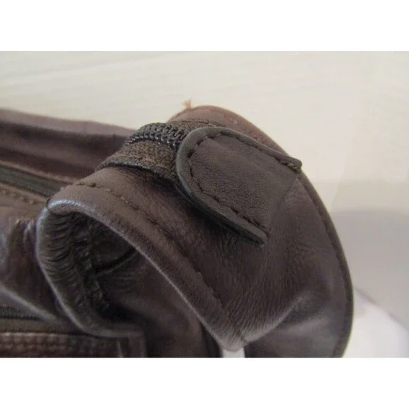 Fossil 1954 Vintage Shoulder Bag Brown Leather Purse Interior Exterior Pockets - Picture 3 of 10